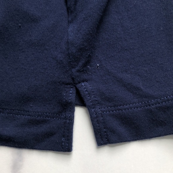 Club Monaco Colorblock Gray and Navy Blue Long Sleeve Top Size Small Oversized - Picture 9 of 13